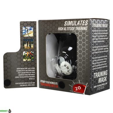 Маска тренировочная Training Mask SP-Sport FI-6214 L-250-300LBS (113-136кг) черный
