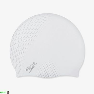 Шапка для плавання Speedo BUBBLE ACTIVE + CAP AU білий Уні OSFM