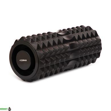 Масажний ролик Cornix EVA 33 x 14 см (валик, роллер) XR-0341 Black