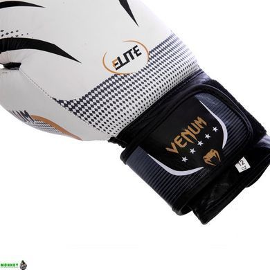 Перчатки боксерские кожаные VNM NEW ELITE VL-2042 Белый 12 унций