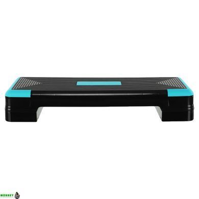 Степ-платформа SP-Sport FI-1574 Чорно-бірюзовий 90x34x10-20см