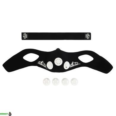 Маска тренировочная Training Mask SP-Sport FI-6214 L-250-300LBS (113-136кг) черный