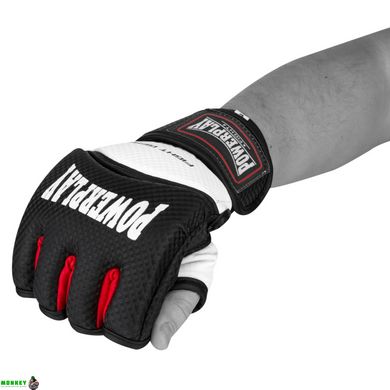 Перчатки для MMA PowerPlay 3075 Черные-Белые XL