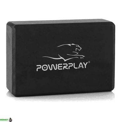 Блоки для йоги 2 шт. (пара) PowerPlay 4006 Yoga Brick EVA Черные