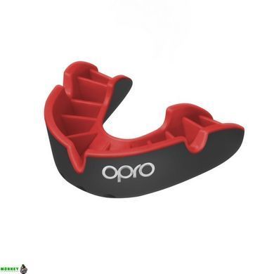Капа OPRO Silver доросла (вік 11+) Black/Red (art.102502001)