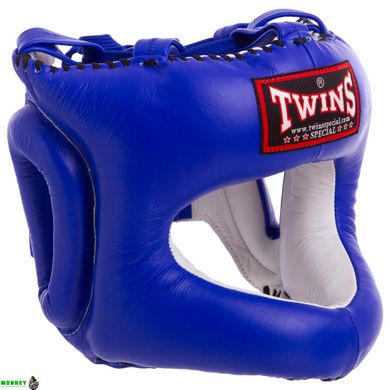 Шлем боксерский с бампером кожаный TWINS HGL-9 (р-р M-XL, цвета в ассортименте)