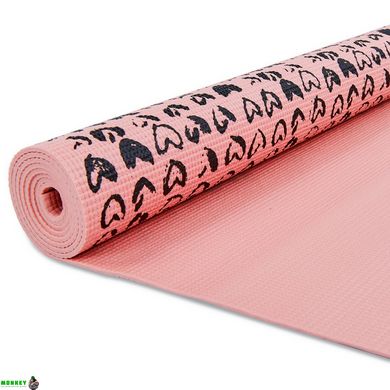 Коврик для фитнеса и йоги PVC 4мм SP-Planeta CLOTH FI-0183 (размер 173x61x0,4см, цвета в ассортименте)