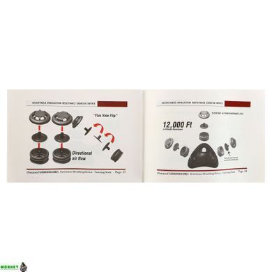 Маска тренировочная Training Mask SP-Sport FI-6214 L-250-300LBS (113-136кг) черный