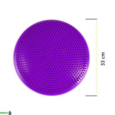 Балансировочная подушка-диск Cornix 33 см (сенсомоторная) массажная XR-0056 Violet