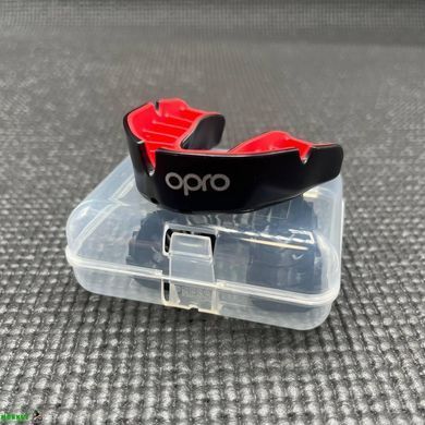 Капа OPRO Silver доросла (вік 11+) Black/Red (art.102502001)