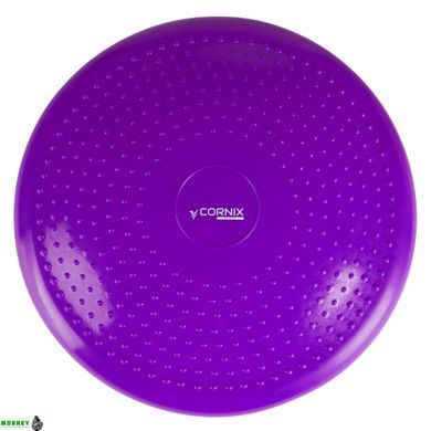 Балансировочная подушка-диск Cornix 33 см (сенсомоторная) массажная XR-0056 Violet
