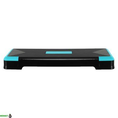 Степ-платформа SP-Sport FI-1574 Чорно-бірюзовий 90x34x10-20см