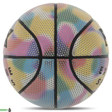 М'яч баскетбольний PU FOX BA-9802 №7 срібний
