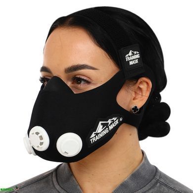 Маска тренировочная Training Mask SP-Sport FI-6214 L-250-300LBS (113-136кг) черный