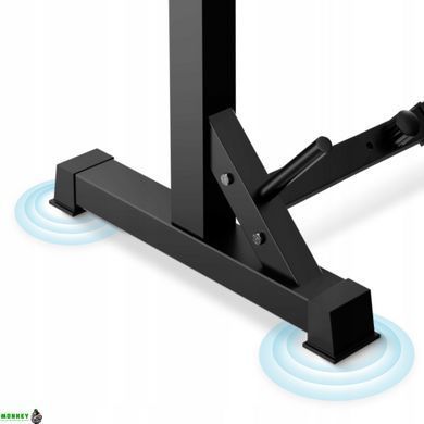 Стійки під штангу 4FIZJO Pro регульовані, зі страховкою Black (P-5905973402668)