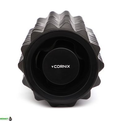 Масажний ролик Cornix EVA 33 x 14 см (валик, роллер) XR-0341 Black