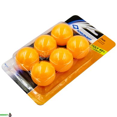 Набор мячей для настольного тенниса DONIC JADE 40+ MT-618378 6шт оранжевый