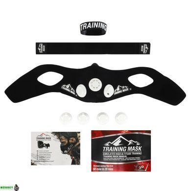 Маска тренировочная Training Mask SP-Sport FI-6214 L-250-300LBS (113-136кг) черный