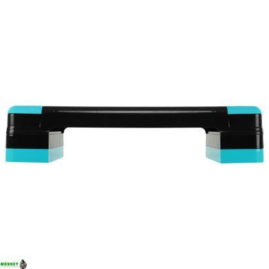Степ-платформа SP-Sport FI-1574 Чорно-бірюзовий 90x34x10-20см