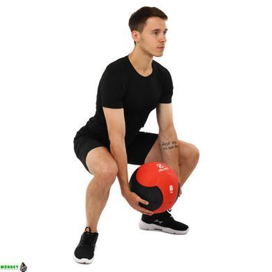 Мяч медицинский медбол Zelart Medicine Ball FI-5121-8 8кг красный-черный