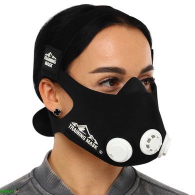 Маска тренировочная Training Mask SP-Sport FI-6214 L-250-300LBS (113-136кг) черный