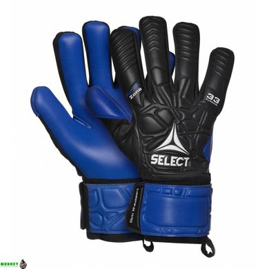 Перчатки вратарские Select Goalkeeper Gloves 33 Allround черный, синий Уни 9,5 (19,5 см)