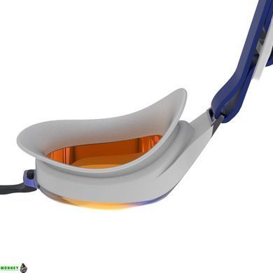 Окуляри для плавання Speedo HYDROPURE MIRROR GOG AU Уні синій, золотий