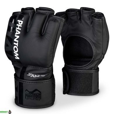 Перчатки для ММА Phantom APEX Black L/XL (капа в подарок)