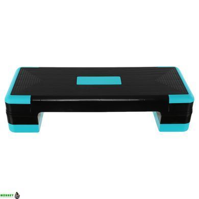 Степ-платформа SP-Sport FI-1574 Чорно-бірюзовий 90x34x10-20см