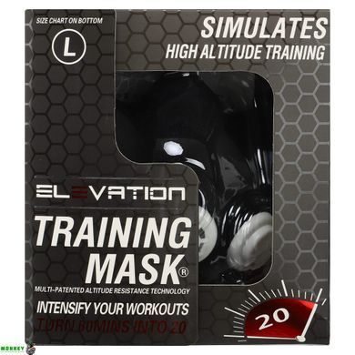Маска тренировочная Training Mask SP-Sport FI-6214 L-250-300LBS (113-136кг) черный