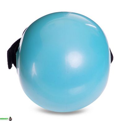 М'яч обважений з манжетом PRO-SUPRA WEIGHTED EXERCISE BALL 030-1LB 11см блакитний