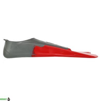 Ласты для тренировок в бассейне короткие с закрытой пяткой MadWave M074606405W размер 38-39 красный
