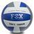 Мяч волейбольный Клееный PU FOX SD-V8000 Белый-серый-синий (PU с сотами, №5, 5 сл., клееный)
