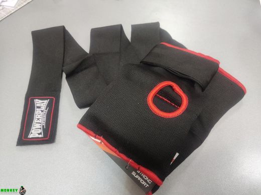 Бінті-рукавички PowerPlay 3096 з гелевими подушечками S Чорні