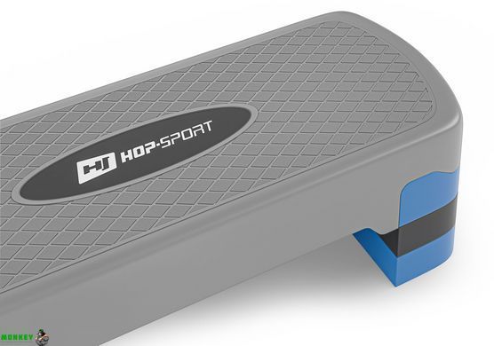 Степ платформа Hop-Sport HS-PP020AS серо-синяя