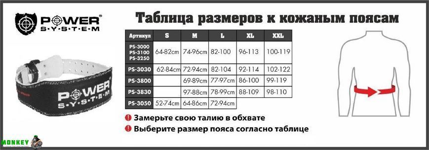 Пояс для важкої атлетики Power System Beast PS-3830 Black/Brown L
