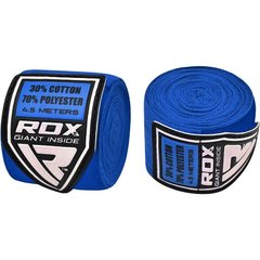 Бинти боксерські RDX Fibra Blue 4.5m