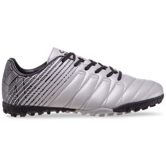 Сороконожки обувь футбольная RUNNER H1RF2007E-1 размер 38-43 (верх-PU, подошва-RB, серый)
