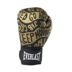 Боксерские перчатки Everlast SPARK BOXING GLOVES черный, золотой Уни 10 унций