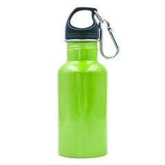 Пляшка для води алюмінієва з карабіном SP-Planeta 500ml FI-0044 (кольори в асортименті)