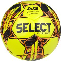 М'яч футбольний Select FLASH TURF v23 жовто-помаранчевий Уні 5