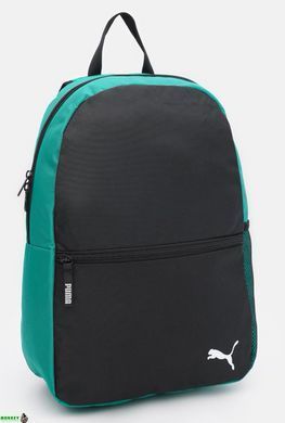 Рюкзак спортивный Puma teamGOAL Backpack Core 20L черный, зелёный Уни 12x30x42 см 4099685695010