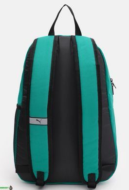 Рюкзак спортивный Puma teamGOAL Backpack Core 20L черный, зелёный Уни 12x30x42 см 4099685695010
