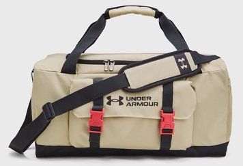 Сумка спортивна UA Triumph Duffle SM 38L бежевий Уні 26х24х50 см 196885573064