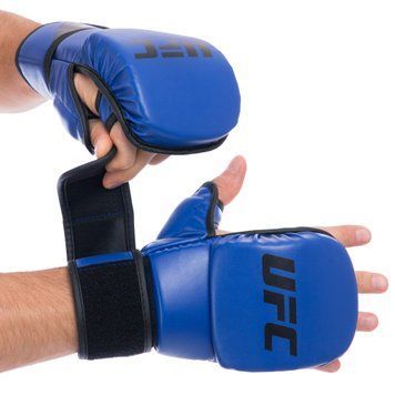 Рукавиці для змішаних єдиноборств ММА UFC Contender UHK-69148 L/XL 8 унцій синій
