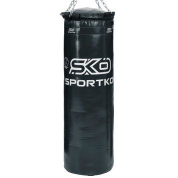 Мешок боксерский Цилиндр с кольцом и цепью ЭЛИТ SPORTKO MP-22 Черный высота 110см