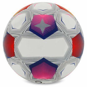 Мяч футбольный №5 PU ламин. Клееный SP-Sport FB-9825 Белый-синий-оранжевый