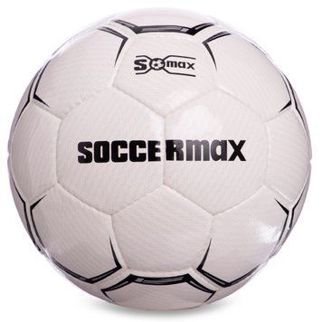 Мяч футбольный SOCCERMAX FIFA FB-0001 №5 PU белый-черный