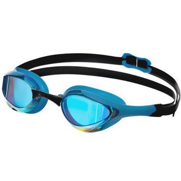 Очки для плавания MadWave ALIEN Rainbow M042729 Голубой-черный