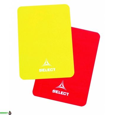 Карточки Select Referee Card красный, желтый Уни 11х8см